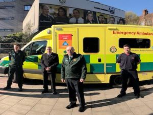 COVID-19 blue light partnership between London Ambulance Service & London Fire Brigade