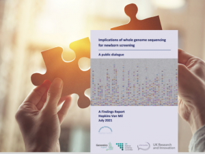 Public dialogue supports use of whole genome sequencing in newborn screening