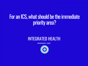 Poll: For an ICS, what should be the immediate priority area?