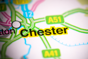 Chester on map